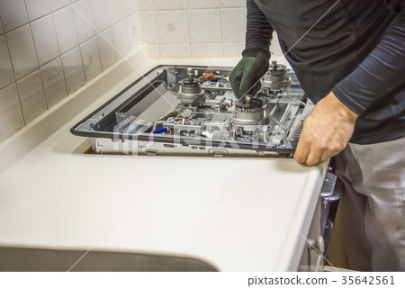 Built-in stove construction 35642561