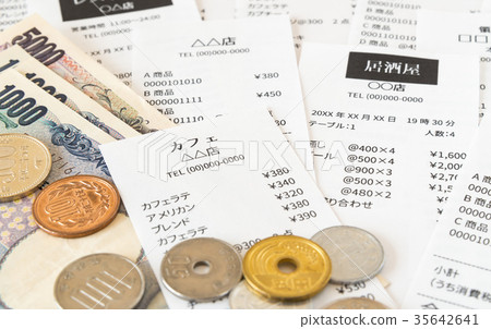 Receipt accounting expense household budget business 35642641
