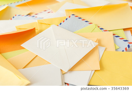 Lots of mail letters envelopes read read receipt 35643369