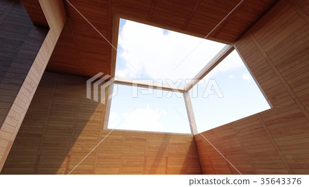 Opening Windows to the Clouds 3d rendering 35643376