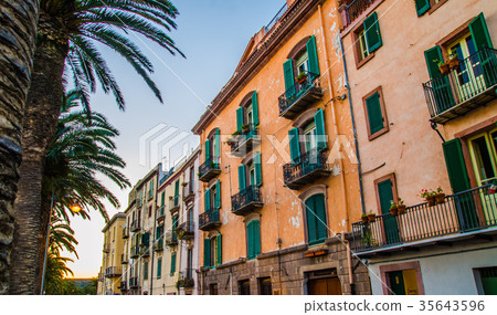Historic buildings in Bosa, Oristano, Sardinia Historic buildings in Bosa, Oristano, Sardinia 35643596
