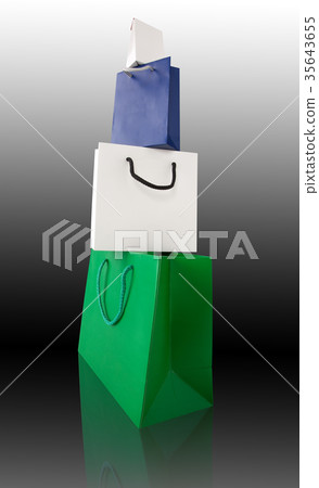 Several shopping bags and packet Several shopping bags and packet 35643655
