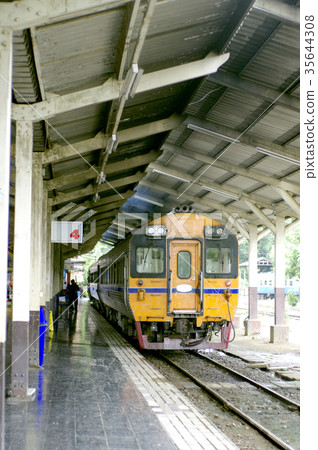 old train in station. Thailand asian old train 35644308