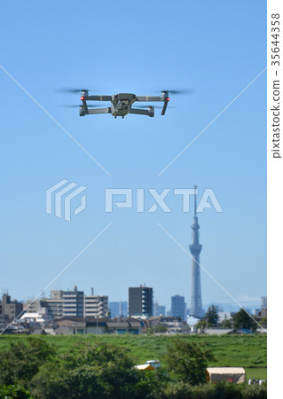 Drone in hovering Drone in hovering 35644358