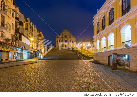 Ruins of St. Paul's in Macau, China. Ruins of St. Paul's in Macau, China. 35645170
