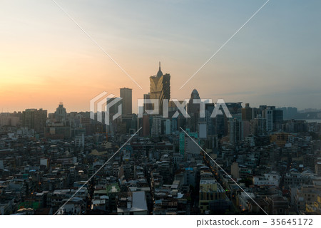 Image of Macau, China. Skyscraper hotel and casino Image of Macau, China. Skyscraper hotel and casino 35645172