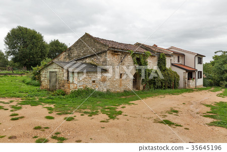 Ancient house in Station Blek, Istria, Croatia. Ancient house in Station Blek, Istria, Croatia. 35645196