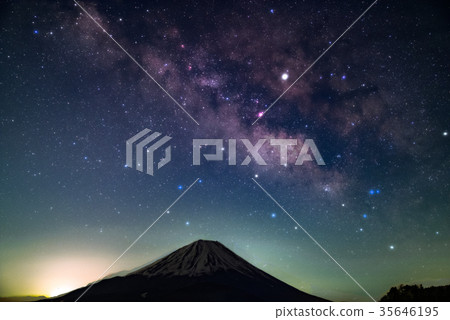 Mount Fuji and the Milky Way Mount Fuji and the Milky Way 35646195