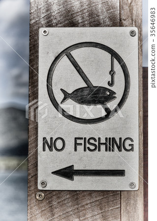 law information and the sign of  no fishing 35646983