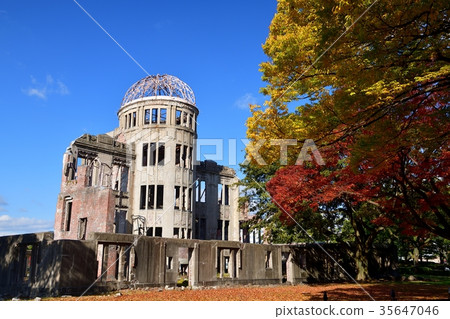 廣島和平公園的原子彈圓頂 廣島和平公園的原子彈圓頂 35647046