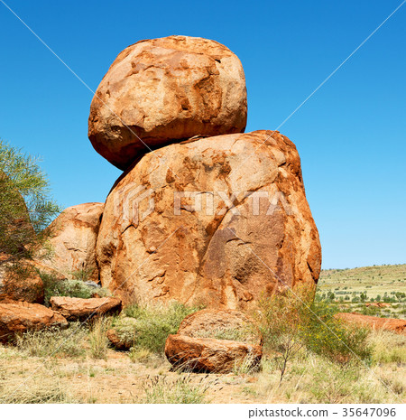 in australia the rocks  of devil  marble 35647096