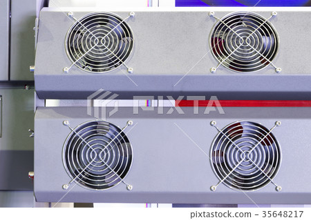 Small Cooling fan in an  industrial printer 35648217