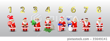 New Year and Christmas holiday. Santa New Year and Christmas holiday. Santa 35649141