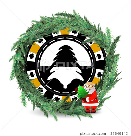 New Year and Christmas holiday. a casino New Year and Christmas holiday. a casino 35649142