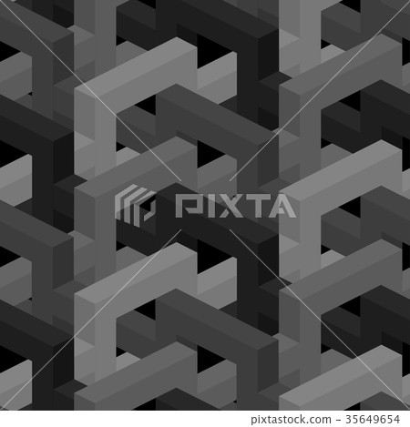 Isometric seamless background 35649654
