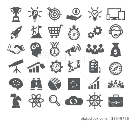 Startup icons set 35649726