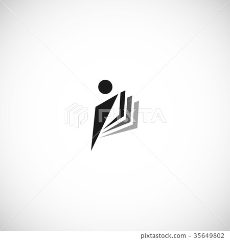 Isolated abstract black color education and learn 35649802