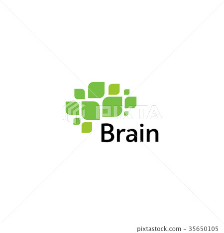 Brain Logo silhouette design vector template Brain Logo silhouette design vector template 35650105