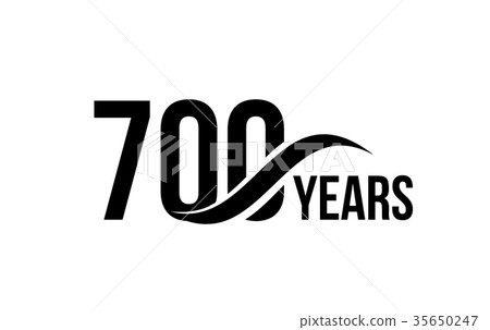 Vector isolated anniversary date logo template for 35650247