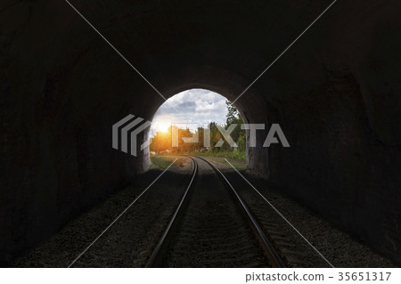 Old railway tunnel 35651317