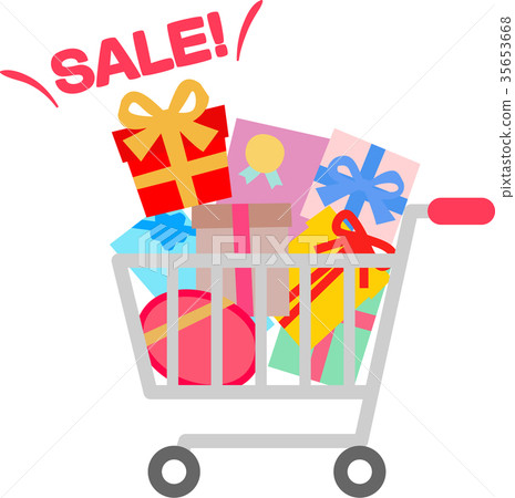 銷售形象，購物車 35653668