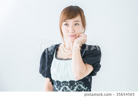 A woman in a dress A woman in a dress 35654565