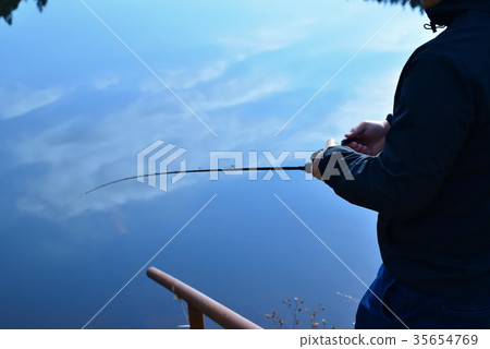 Autumn black bass fishing Autumn black bass fishing 35654769