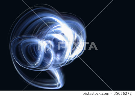 Abstract light ray on black background 35656272