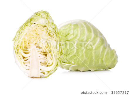 Fresh cabbage in heart shape isolated Fresh cabbage in heart shape isolated 35657217