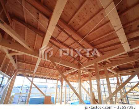 木製建築工地 木製建築工地 35657383