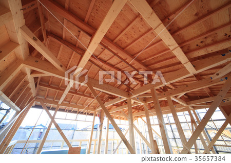 木製建築工地 木製建築工地 35657384