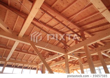 木製建築工地 木製建築工地 35657385