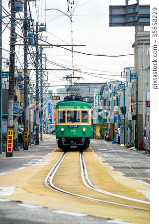 Enoshi Ekimae road surface section Enoshi Ekimae road surface section 35658229