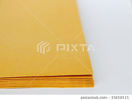 brown envelop overlay on white background 35658515