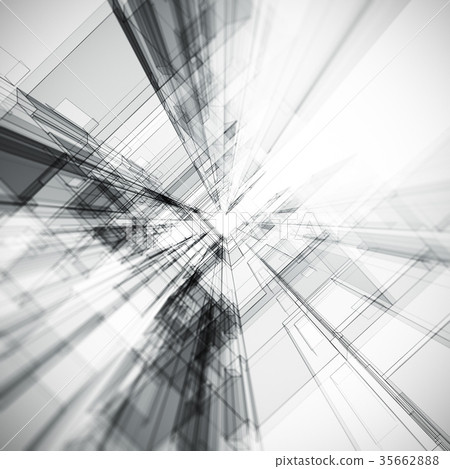Simple abstract 3d rendering - Stock Illustration [35662888] - PIXTA