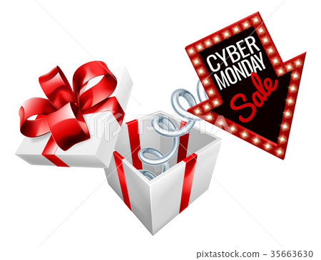 Cyber Monday Box Spring Sale Sign 35663630