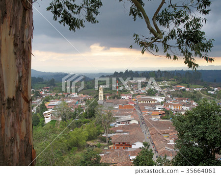 Picturesque Town of Salento in Quindio, Colombia 35664061