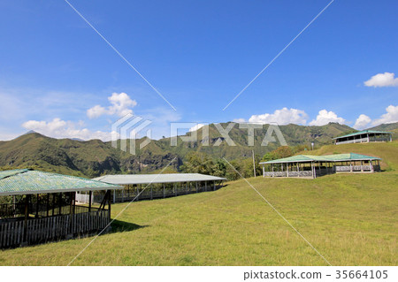 Protective roofs over ancient tombs, Tierradentro Protective roofs over ancient tombs, Tierradentro 35664105