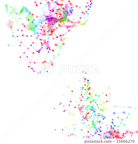 Abstract 3d illustration of Molecular structure on Abstract 3d illustration of Molecular structure on 35666270