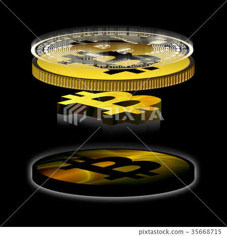 虛擬貨幣硬叉圖像 35668715