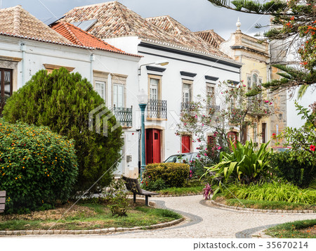 View of the streets of Tavira, Portugal View of the streets of Tavira, Portugal 35670214