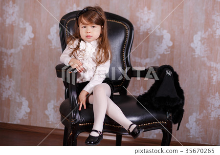 Young brunette dolly lady girl stylish dressed  35670265