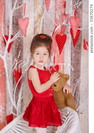 Young brunette dolly lady girl stylish dressed Young brunette dolly lady girl stylish dressed 35670274