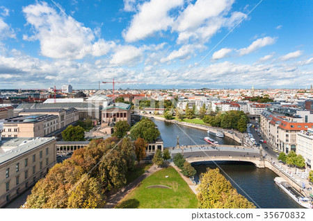Berlin cityscape with Museumsinsel and Spree River Berlin cityscape with Museumsinsel and Spree River 35670832