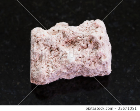 rough Kaolinite stone on dark background 35671051