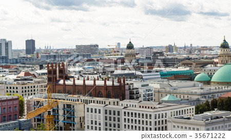 Berlin city with Friedrichswerder Church 35671222