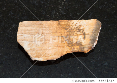 raw Shale stone on dark background 35671237
