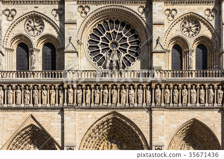 Notre Dame de Paris Cathedral. France Notre Dame de Paris Cathedral. France 35671436