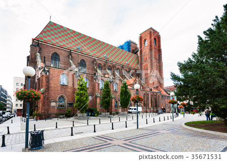 view of St Mary Magdalene Church in Wroclaw city view of St Mary Magdalene Church in Wroclaw city 35671531