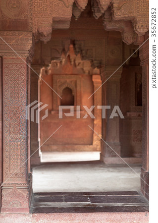 window ornament  in Rajasthan, India 35672852